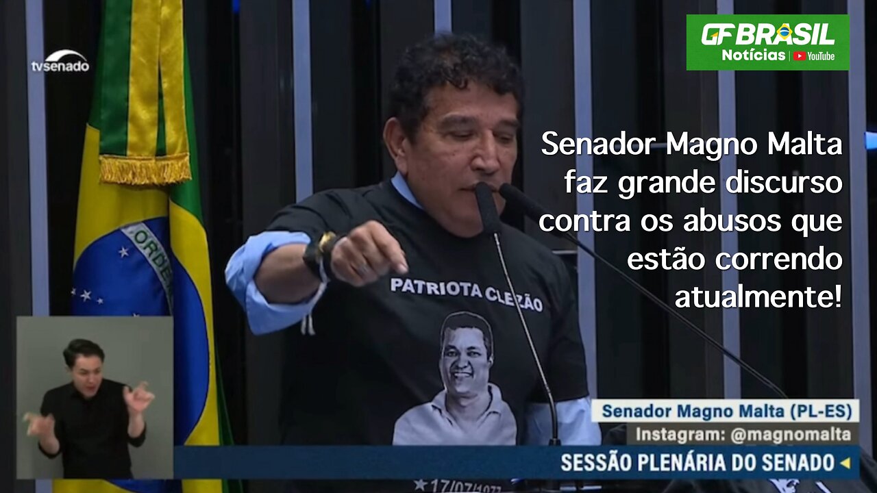 Discurso emocionante do Magno Malta contra a morte do Cleriston na Papuda!