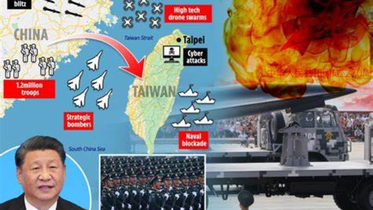 HUGE WARNING CHINA ABOUT TO INVADE TAIWAN PREPARE FOR WAR