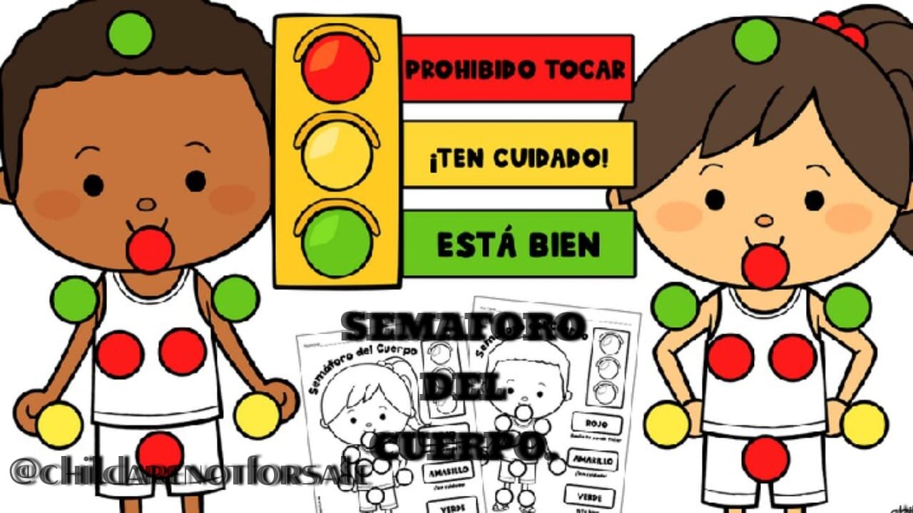 SEMÁFORO DEL CUERPO 👁️(ORIENTACION PARA LOS NIÑOS