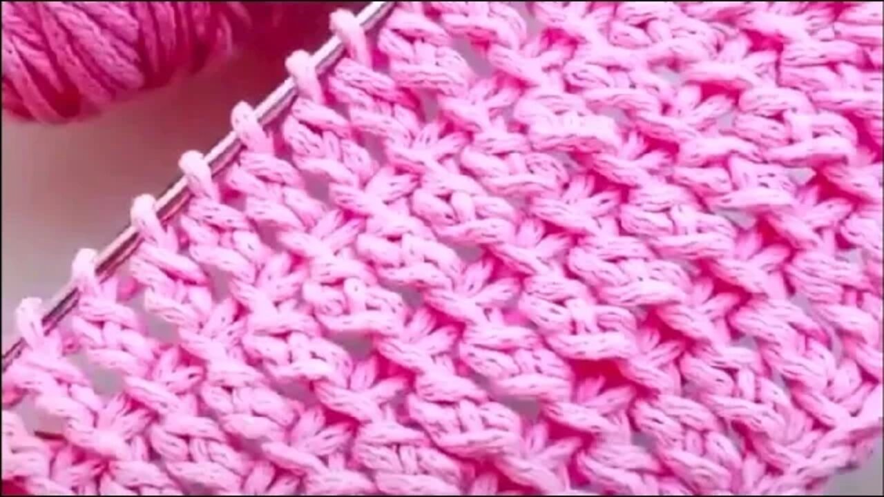 🧶Super Easy Tunisian Crochet Baby Blanket For Beginners