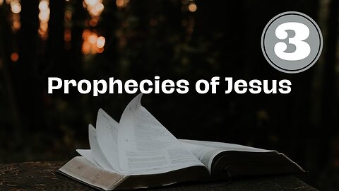 Prophecies of Jesus #3