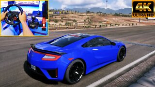 Forza Horizon 5 Steering Wheel G29 Gameplay - Acura Nsx 2017