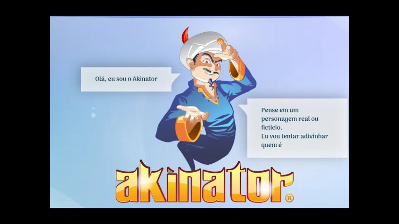 Pense em um PERSONAGEM! JOGO DIVERTIDO! Akinator