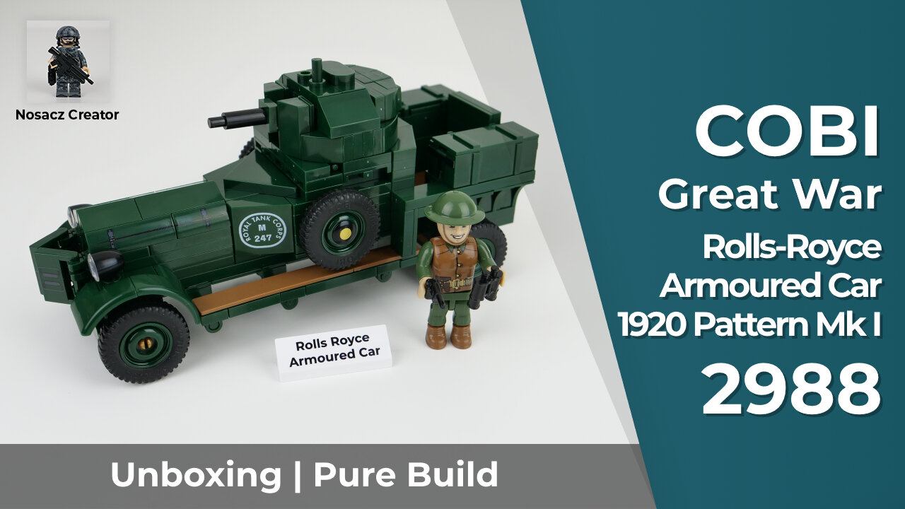 COBI Great War | 2988 --- Rolls-Royce Armoured Car 1920 Pattern Mk I --- unboxing and pure build