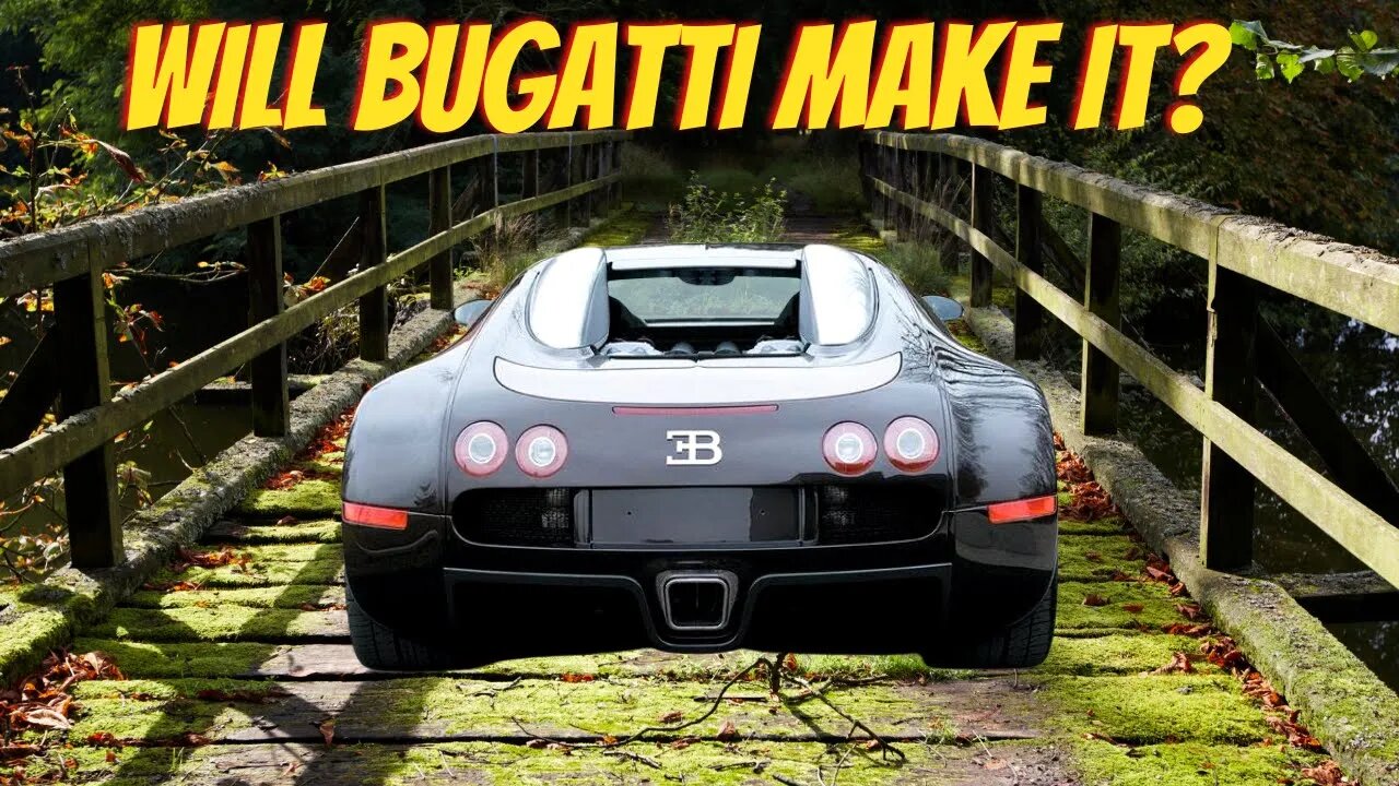 Andrew Tate Drives Bugatti Chiron Over Unstable Bridge