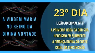 23º Dia | Livro "A Virgem Maria no Reino da Divina Vontade" - 2ª Lição Adicional #litcatolica