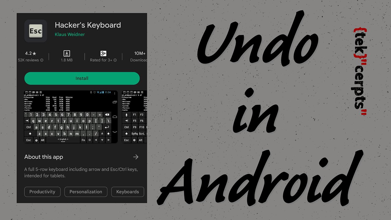 #Undo in #Android | #tekcerpts #Shorts