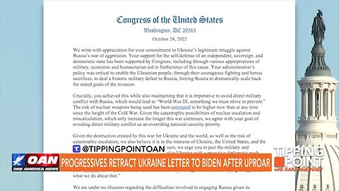 Tipping Point - Progressives Retract Ukraine Letter to Biden After Uproar