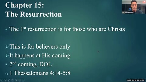 5-19-2020 1 Corinthians 15:25-28 with Pastor Craig Campbell