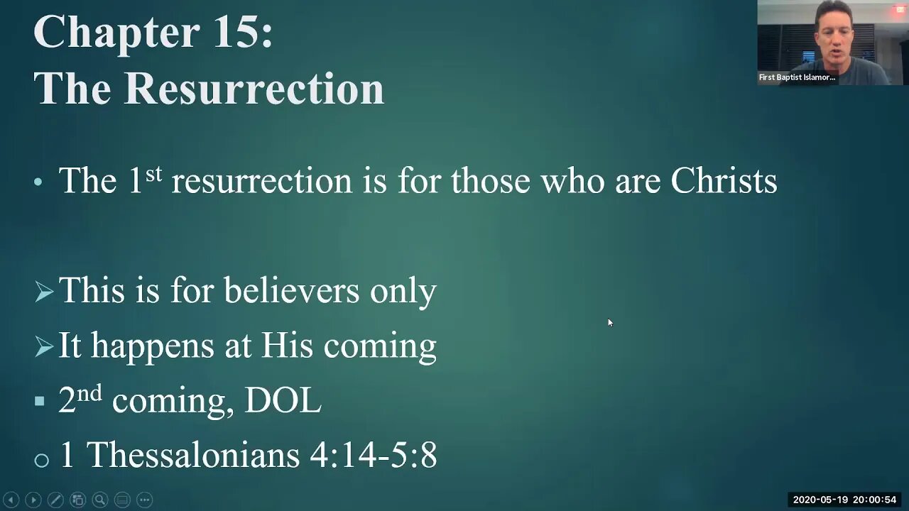 5-19-2020 1 Corinthians 15:25-28 with Pastor Craig Campbell