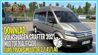 VOLKSWAGEN CRAFTER MK 2021 EURO TRUCK SIMULATOR 2 VERSÃO 1.4/1.40