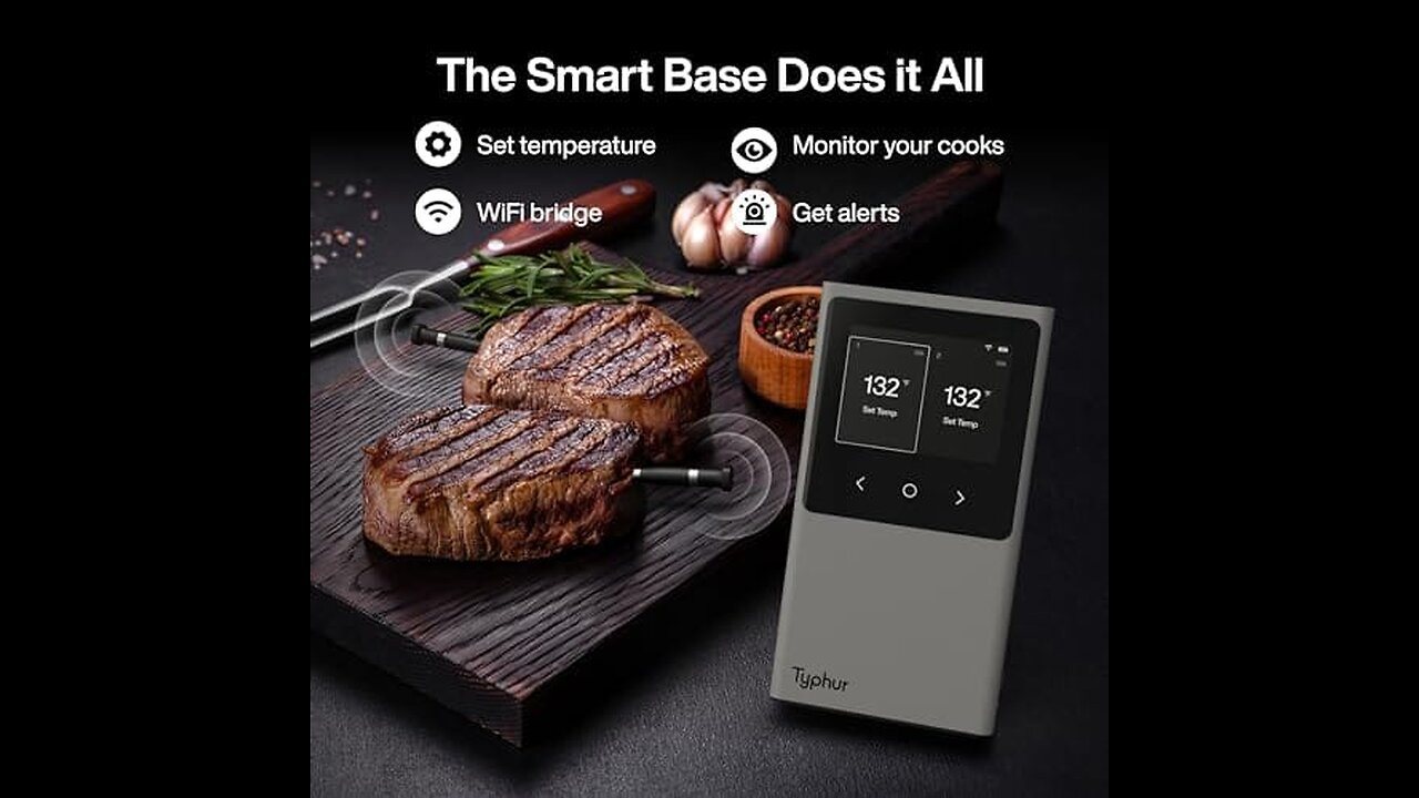 Sync WiFi Wireless Meat Thermometer Digital