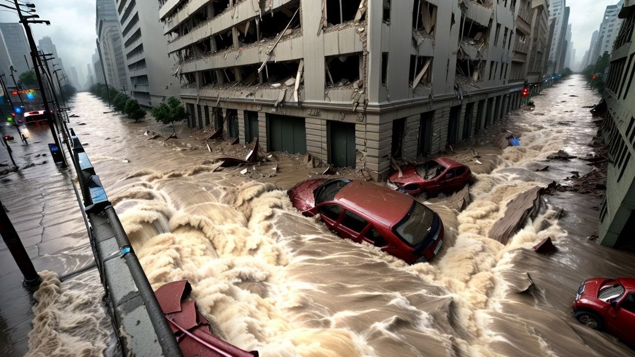 Apocalypse in Scotland! Half of the country went under water! People are hiding in the tunnels!