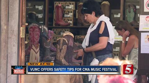 VUMC Offers Health Tips For CMA Festival