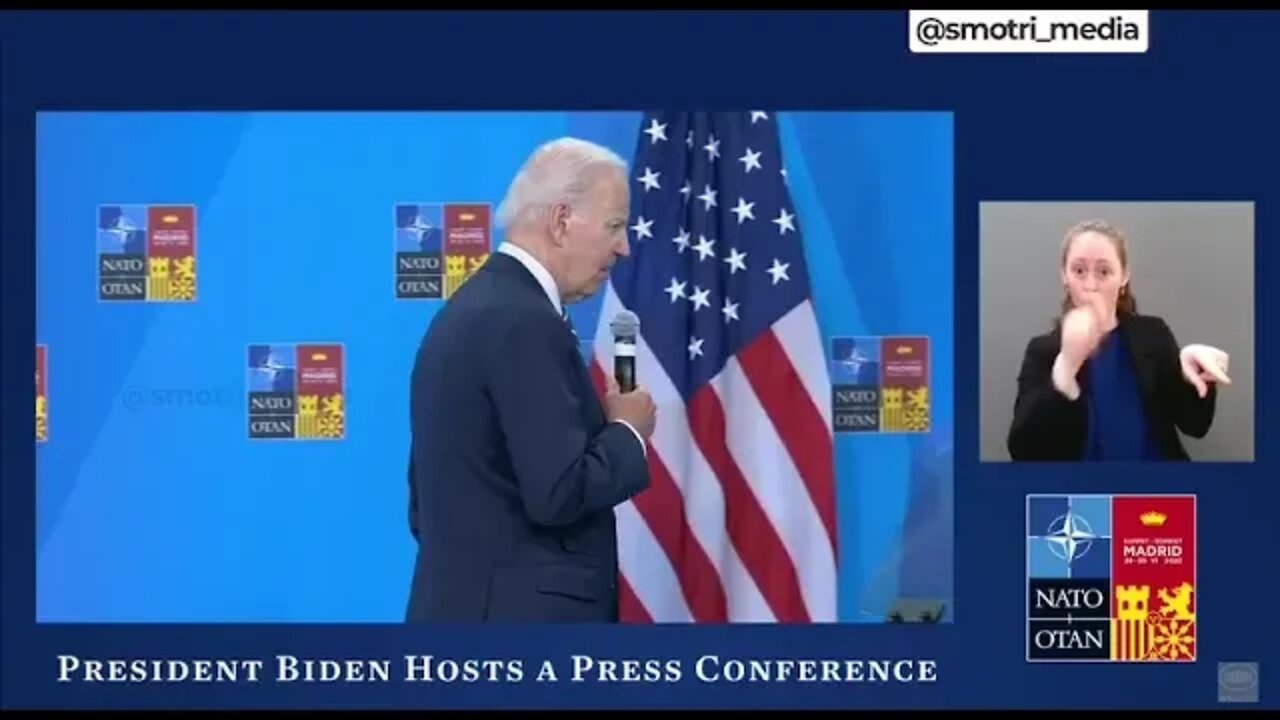 "President" Of The United States Joe Biden - "Make Sure That Ukraine Isn't Defeated By Ukraine"