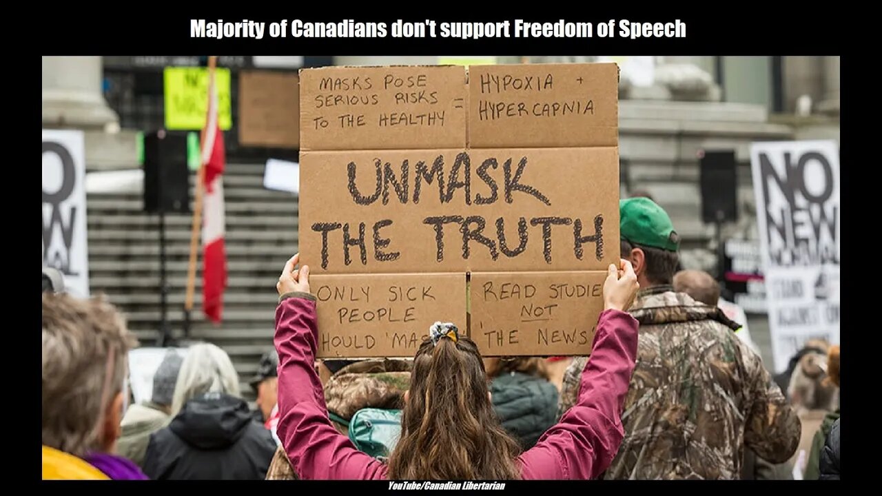 Majority of Canadians don't support Freedom of Speech