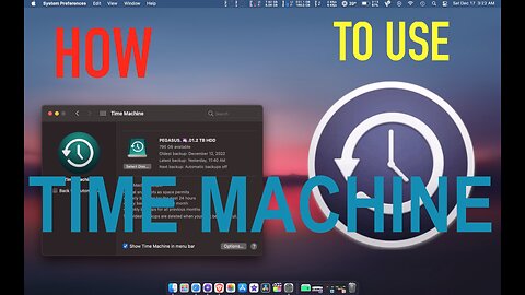 HOW TO BACKUP A MAC ON A EXTERNAL HDD/SSD USING TIME MACHINE