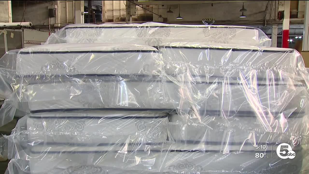 Celebrating 100 years, White Dove Mattress donates 100 mattresses to Cleveland Furniture Bank