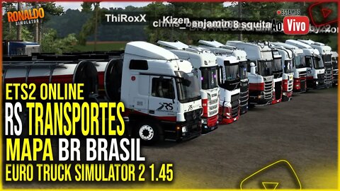 🔴ETS2 1.45 MAPA BR BRASIL 3.0 LANÇAMENTO COMBOIO RS TRANSPORTES E LOGISTICA