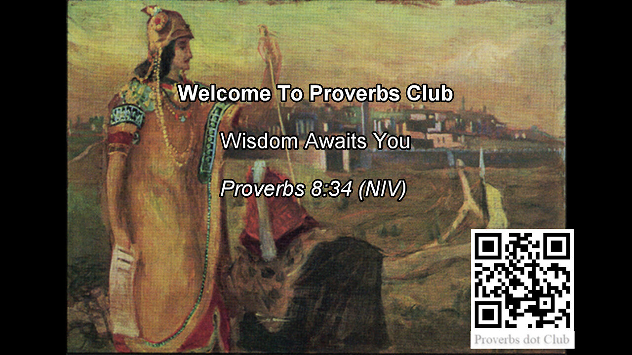 Wisdom Awaits You - Proverbs 8:34