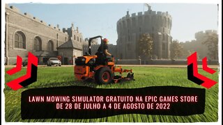 Lawn Mowing Simulator Gratuito na Epic Games Store de 28 de Julho a 4 de Agosto de 2022