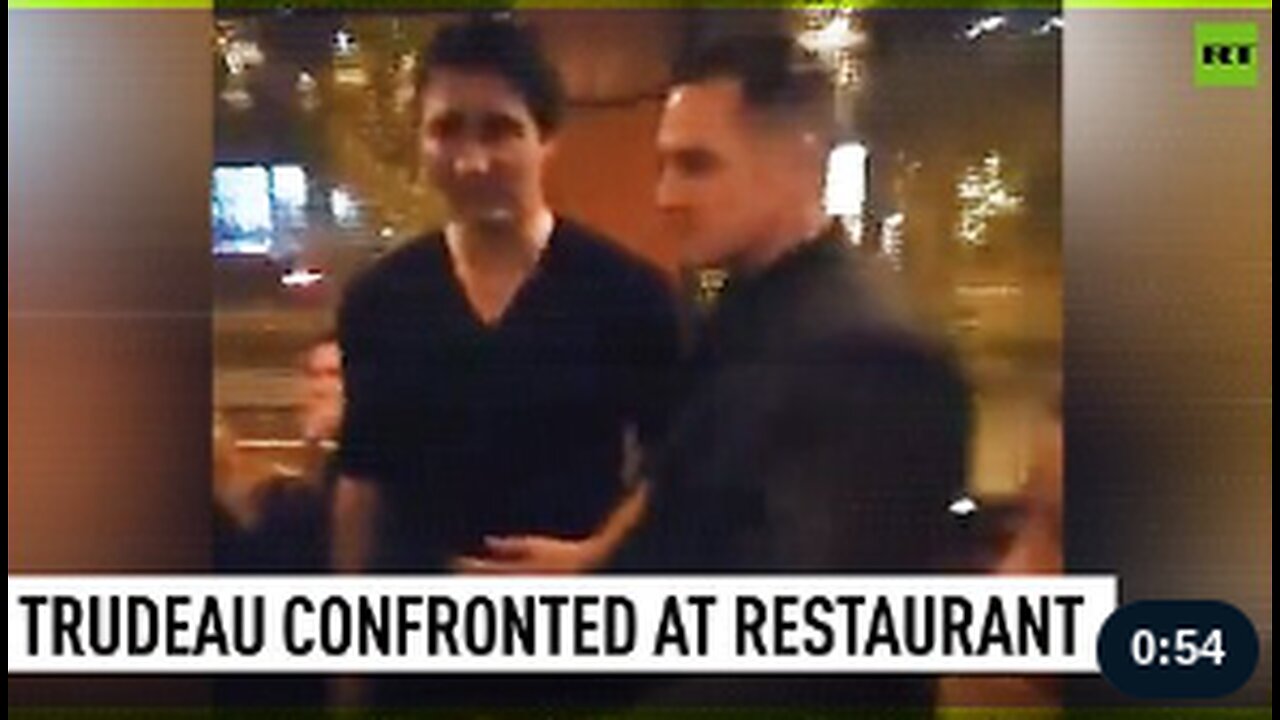 ‘You have blood on your hands’ | Protesters confront Justin Trudeau at restaurant