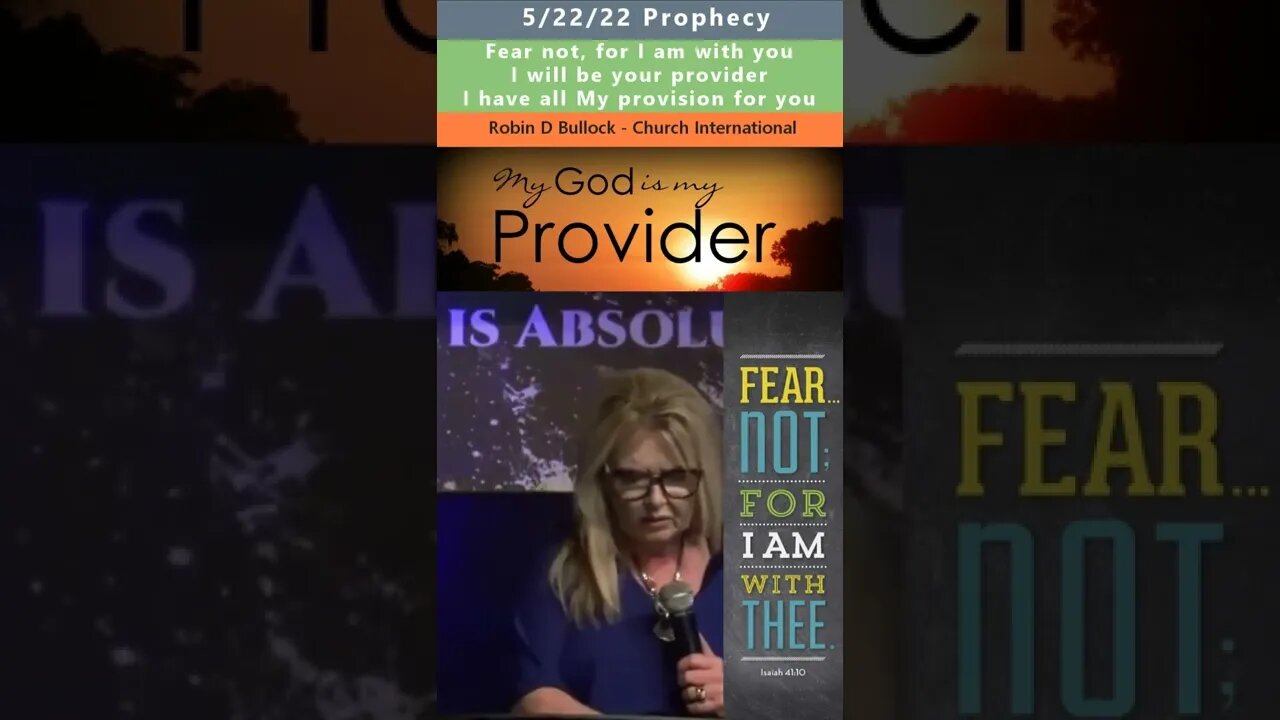 I will be your provider - Brother Jonny (Church International) 5/22/22