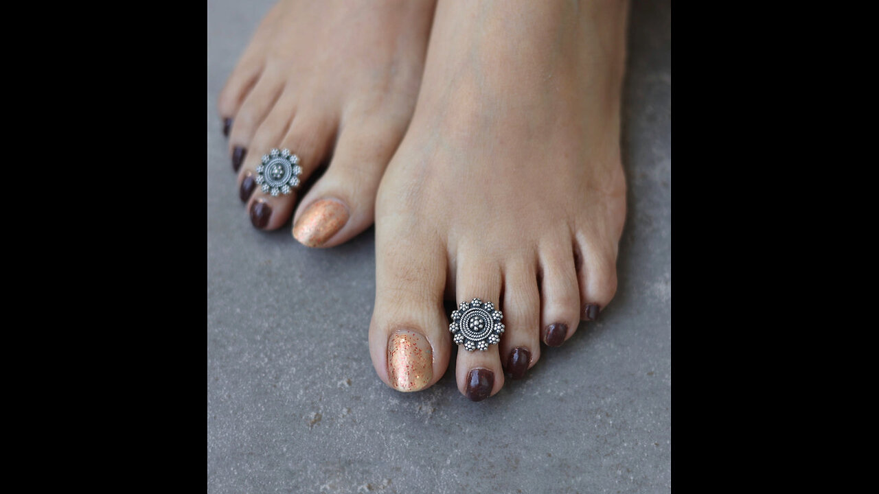 oxidise Toe ring design