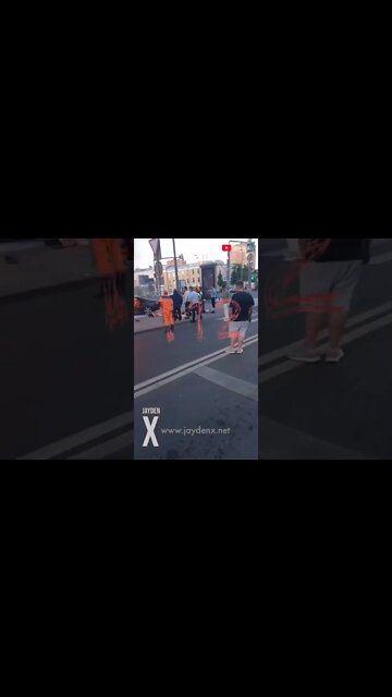 A fatal accident in the center of Moscow. #ukrainewar