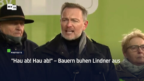 "Hau ab! Hau ab!" – Bauern buhen Lindner aus