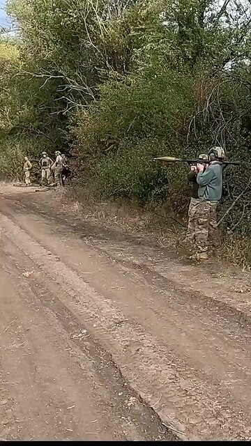 Ukrainian soldier fires and RPG…it malfunctions