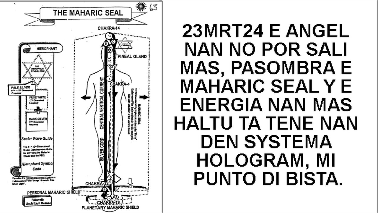 23MRT24 E ANGEL NAN NO POR SALI MAS, PASOMBRA E MAHARIC SEAL Y E ENERGIA NAN MAS HALTU TA TENE NAN D