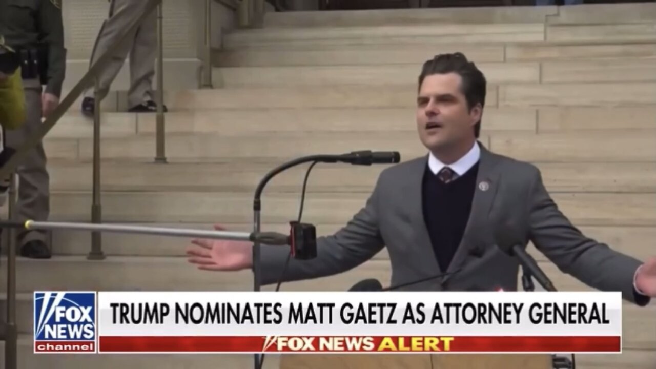 Trump nominates Matt Gaetz as Attorney General (November 13, 2024)