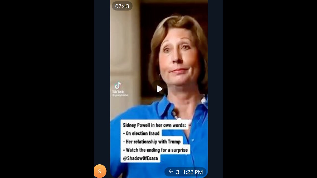 Sidney Powell in her Own Words... Get ready to see it in.... !!!