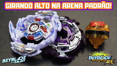 Testando 081 - RAGE HELIOS 2 .HJ' 3A MCC contra 3 combos na arena padrão - Beyblade Burst ベイブレードバースト