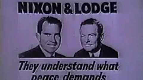 Richard Nixon Presidential Commercial from 1960