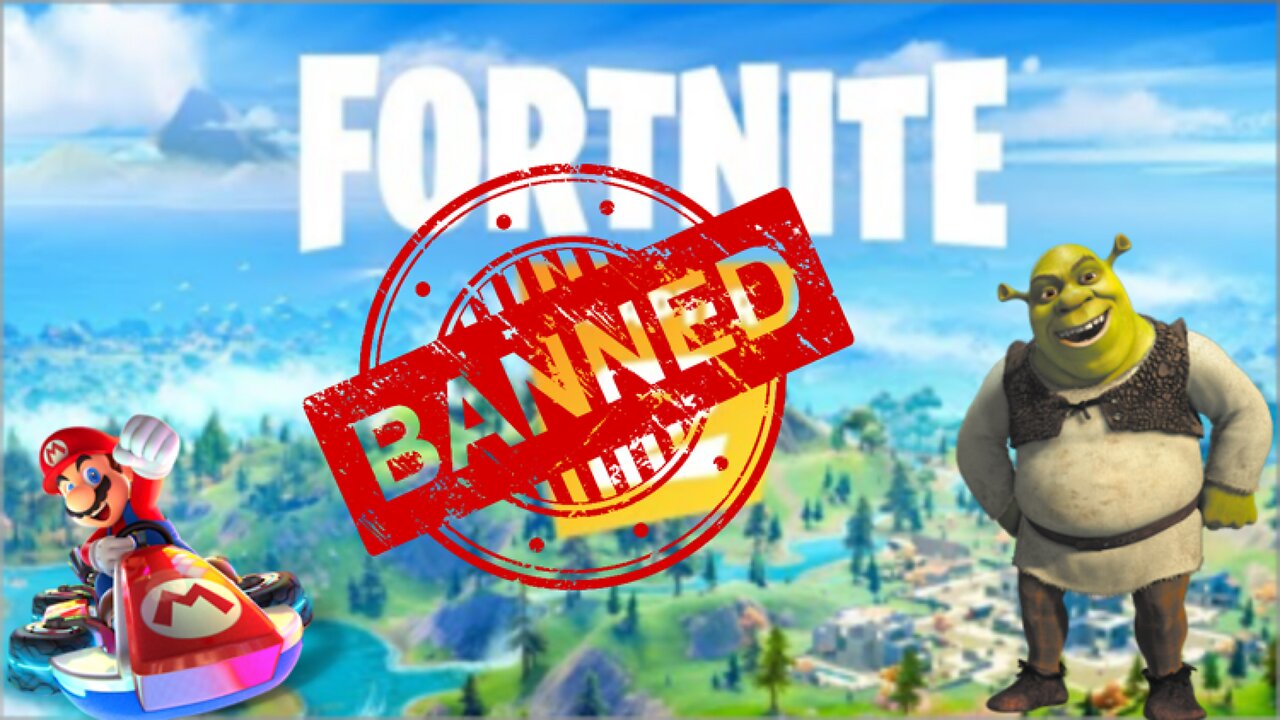 Mario Kart, Shrek and old maps can now get you PERMANENTLY BANNED in Fortnite!!!