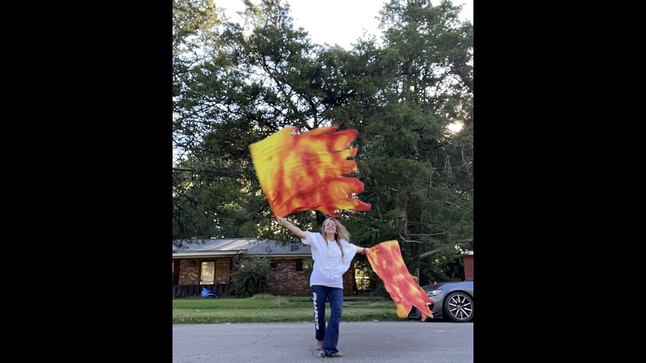 Fire flag for worship