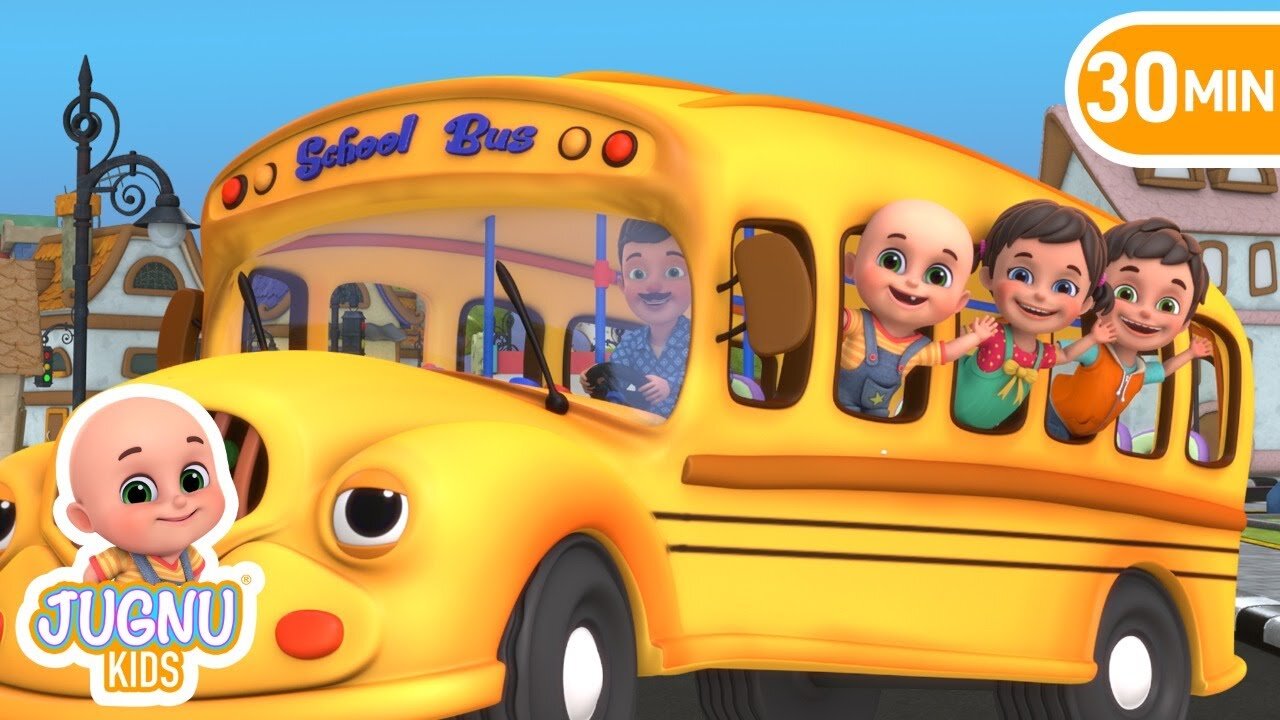 Wheels On The Bus + More Nursery Rhymes! Baby Shark, Muffin Man, Finger Family & Baa Baa Black Sheep