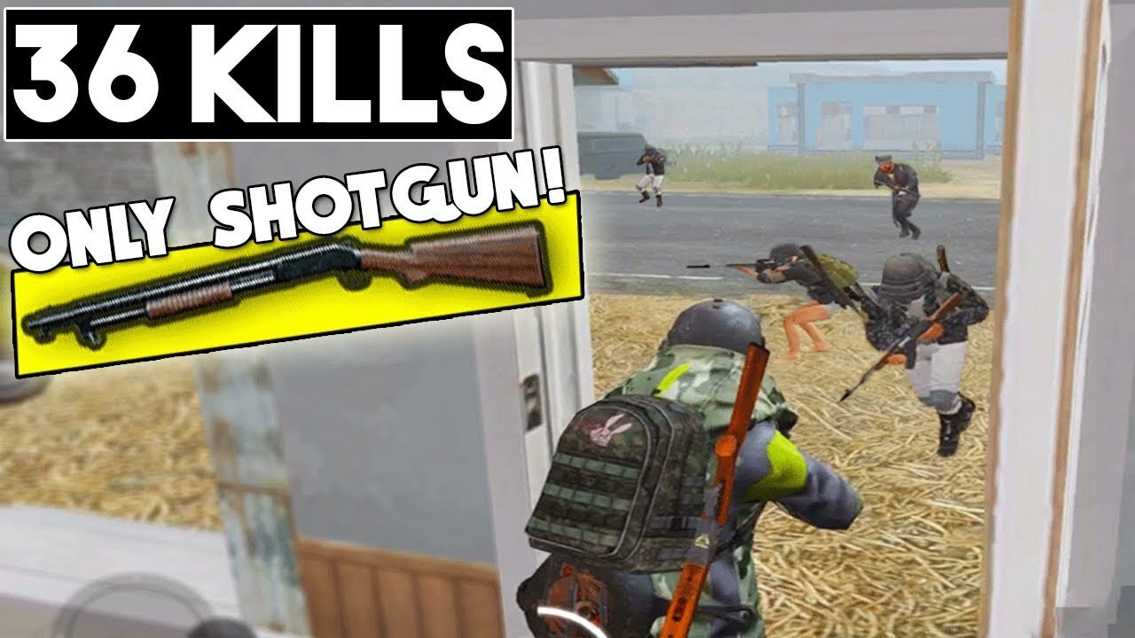 SHOTGUN ONLY CHALLENGE! - 36 KILLS vs SQUAD! - PUBG Mobile