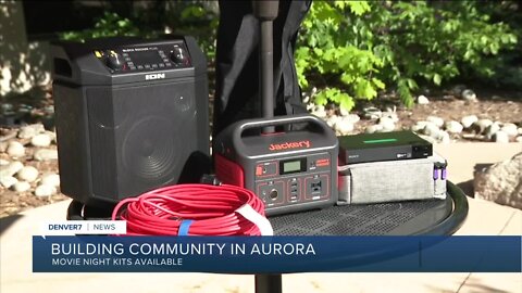 Aurora helping neighbors host movie night