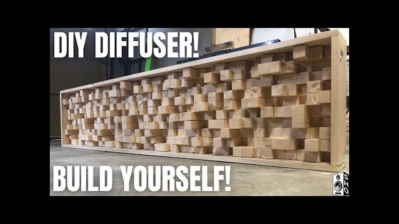 HOW TO BUILD AN ACOUSTIC SOUND DIFFUSER! DIY PRO!