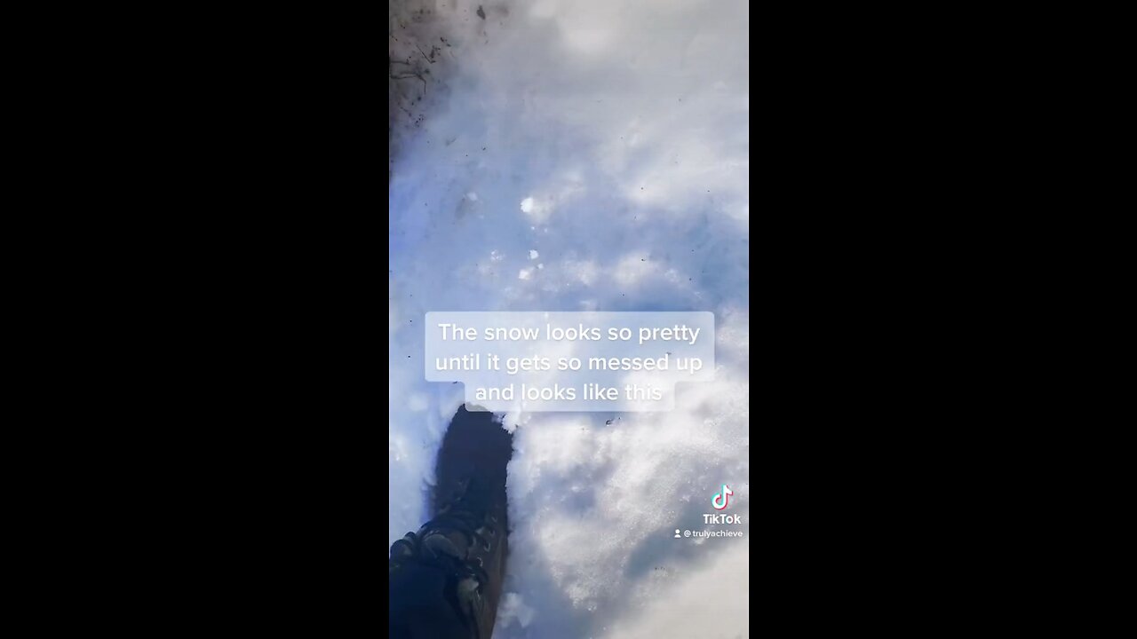 The snow looks SO pretty until it gets messed up and looks like THIS 😭😭 #shorts #shortsfeed #snow