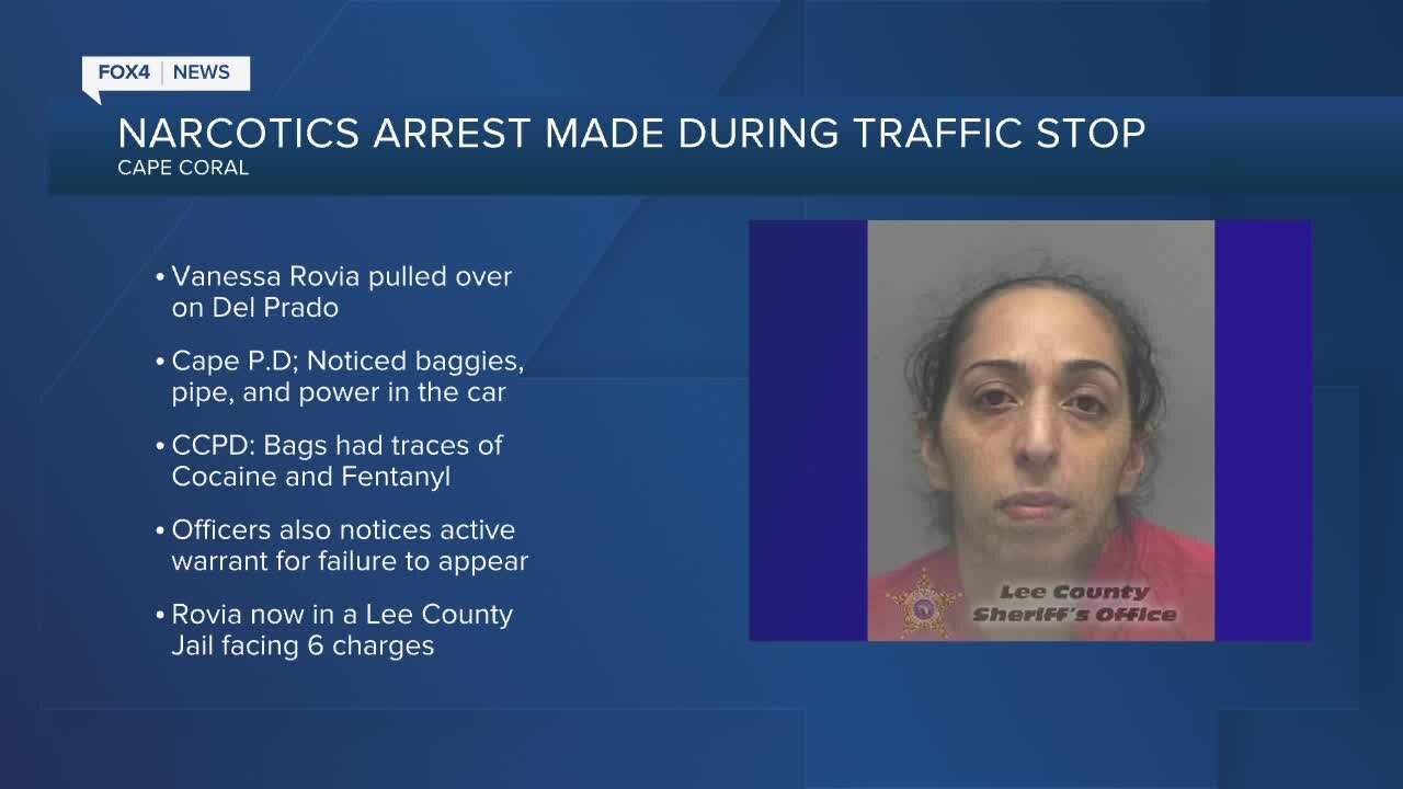 Woman charged with possession of fentanyl during customary traffic stop