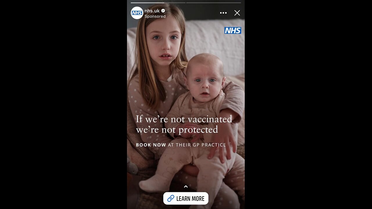 NHS paying for adverts for vaccines : look at those children 💉💉💉🌈🌈🌈🇬🇧🇬🇧🇬🇧