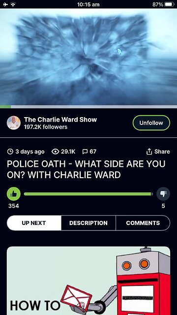 Charlie Ward : police oath