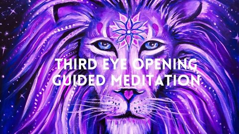 Third eye opening guided meditation