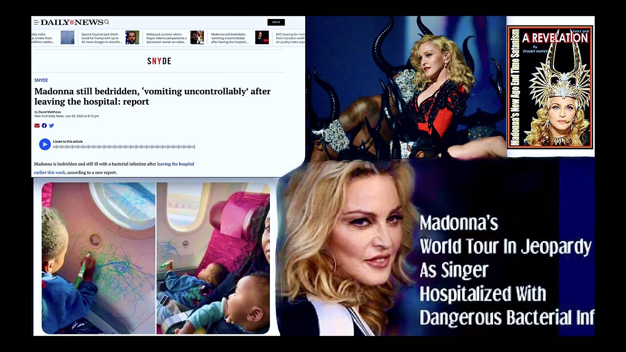 Madonna Satanic Music Industry Queen Near Death - Affirmative Action Mama Shows Black Pride On Plane