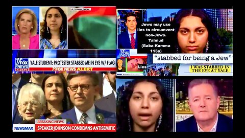 Yale College Protests Piers Morgan Mike Johnson Sahar Tartak Expose Jewish Owned Media Talmudic Lies