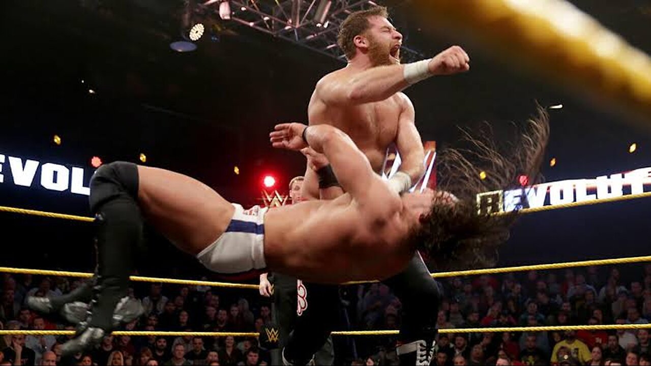 Sami Zayn vs Adrian Neville TakeOver : Revolution 2014 Highlights